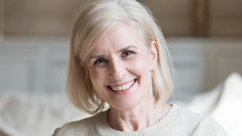 Woman smiling