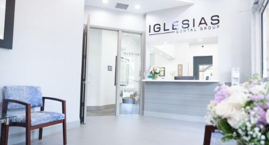 Reception area at Iglesias Dental Group