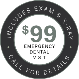 $99 emergency visit banner stamp