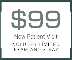 $99 New Patient Special stamp