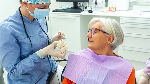 symptoms of a failing dental implant include pain and a loose implant